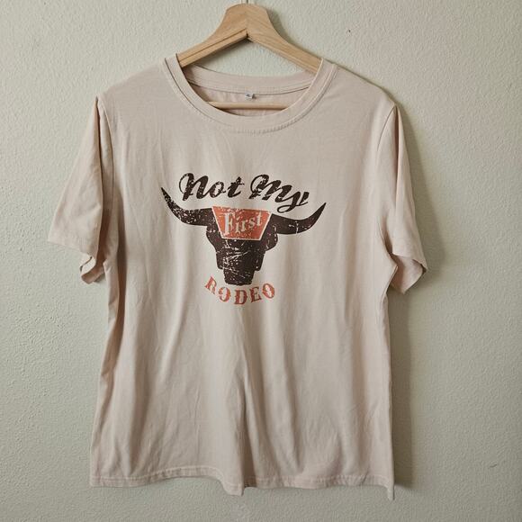 Fun Not My 1st Rodeo Graphic T-Shirt - Size XL - Picture 1 of 5